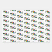 Feuille De Papier Cadeau Symbole d'infini avec Rose arc-en-ciel (Devant 3)