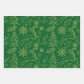 Feuille De Papier Cadeau Symboles de Noël motif (Devant 3)