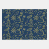 Feuille De Papier Cadeau Symboles de Noël motif (Devant 2)