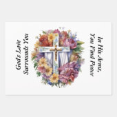 Feuille De Papier Cadeau Sympathie chrétienne (Devant)