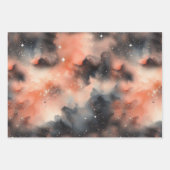 Feuille De Papier Cadeau Symphonie céleste Abstraite d'aquarelle (Devant)