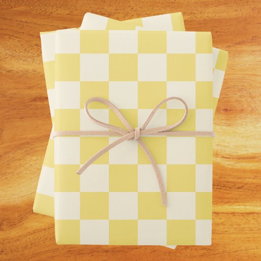 Feuille De Papier Cadeau Tableau de bord jaune