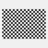 Feuille De Papier Cadeau Tableau de bord noir et blanc (Devant 3)