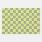 Feuille De Papier Cadeau Tableau de contrôle jaune et vert (Devant)
