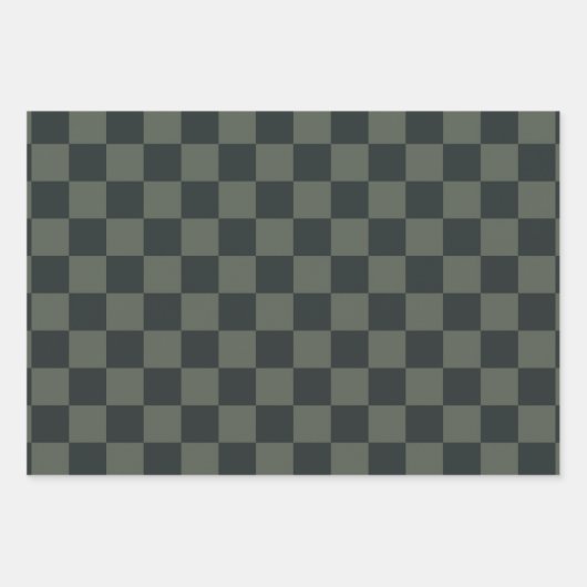 Feuille De Papier Cadeau Tableau de contrôle vert foncé (Devant)