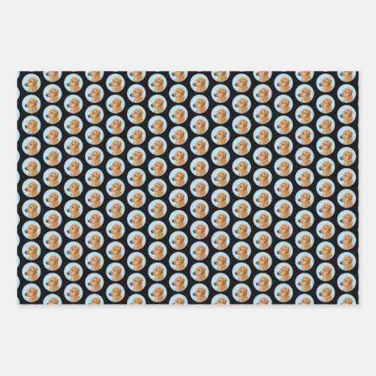 Feuille De Papier Cadeau Tableau Rhodesian Ridgeback - Art Chien original (Devant 3)