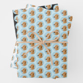 Feuille De Papier Cadeau Tableau Rhodesian Ridgeback - Art Chien original (En situation)