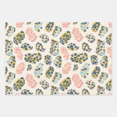 Feuille De Papier Cadeau Taches de léopard pastel élégantes (Devant)