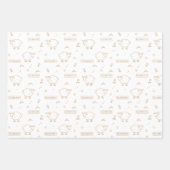 Feuille De Papier Cadeau Tan Sheep Eid Moubarak (Devant 2)