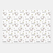 Feuille De Papier Cadeau Tan Sheep Eid Moubarak (Devant)