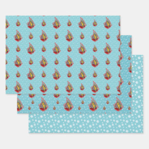 Feuille De Papier Cadeau Tanga the Seahorse Wrapping Paper Set
