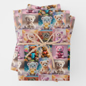 Feuille De Papier Cadeau Tant de Nounours (En situation)