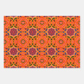 Feuille De Papier Cadeau Tapis coloré d'époque (Devant 3)