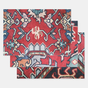 Feuille De Papier Cadeau Tapis Persan Photo