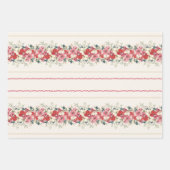 Feuille De Papier Cadeau tapisserie traditionnelle feuillage de Noël (Devant)