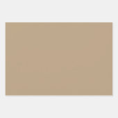 Feuille De Papier Cadeau Tartan Brown (Devant 3)