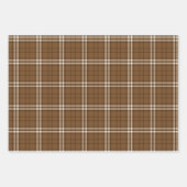 Feuille De Papier Cadeau Tartan Brown (Devant)