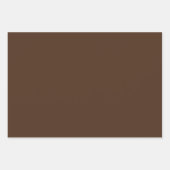 Feuille De Papier Cadeau Tartan Brown Tartan Rustique (Devant 3)