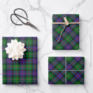Feuille De Papier Cadeau Tartan du clan Malcolm