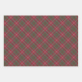 Feuille De Papier Cadeau Tartan écossais Patiné de Chisholm (Devant 2)