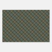 Feuille De Papier Cadeau Tartan écossais Patiné Forbes (Devant 2)