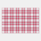 Feuille De Papier Cadeau Tartan - Noir-Rouge-Blanc différent (Devant 3)
