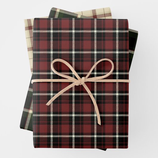 Feuille De Papier Cadeau Tartan Papers, (En situation)