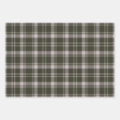Feuille De Papier Cadeau Tartan Plaid Farmhouse Vert et Brown (Devant)