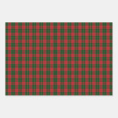 Feuille De Papier Cadeau Tartan traditionnel de Noël (Devant 2)
