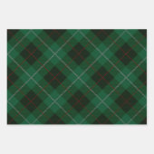Feuille De Papier Cadeau Tartan vert et rouge Plaid Christmas (Devant)