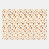 Feuille De Papier Cadeau Tasses à café sur blanc cassé (Devant)