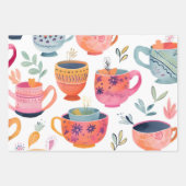 Feuille De Papier Cadeau Tasses à thé (Devant)