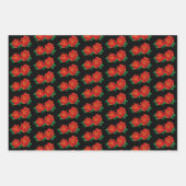 Feuille De Papier Cadeau Tatouage aux roses rouges (Devant)