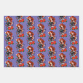 Feuille De Papier Cadeau Tatouages de femme rousse (Devant 3)