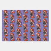 Feuille De Papier Cadeau Tatouages de femme rousse (Devant)