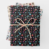 Feuille De Papier Cadeau Tatouages de la vieille école (En situation)