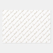 Feuille De Papier Cadeau Taupe Aïd Moubarak Bilingue (Devant)