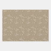 Feuille De Papier Cadeau Taupe les enfants Aïd Moubarak (Devant 2)