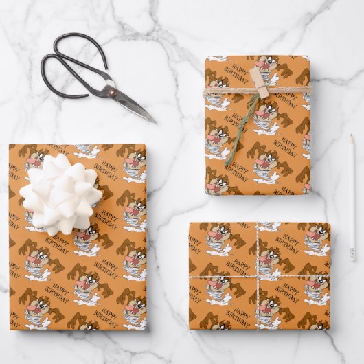 Feuille De Papier Cadeau TAZ™ Tourbillon Tornade (Recto)