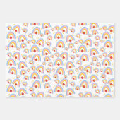 Feuille De Papier Cadeau teacher apple appreciation bright colourful cute (Devant 2)