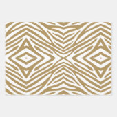 Feuille De Papier Cadeau Teak Neutral Zebra (Devant 3)