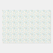 Feuille De Papier Cadeau Teal Faux Gold Pattern (Devant 3)