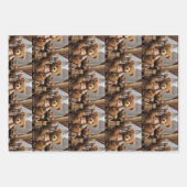 Feuille De Papier Cadeau Ted. E. Ours (Devant)