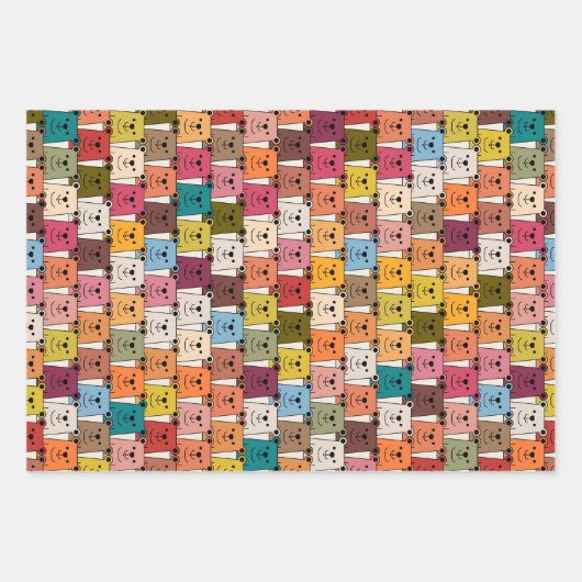 Feuille De Papier Cadeau Teddy Bear (Devant 2)