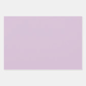 Feuille De Papier Cadeau Teintes de Chardon Uni Gris Violet 3 Tons (Devant 2)