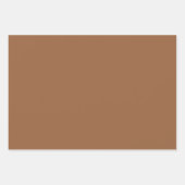 Feuille De Papier Cadeau Teintes Marron Cendre de Coco Brut 3 Tons (Devant 2)