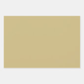Feuille De Papier Cadeau Teintes Marron de Moss Désert Uni 3 Tons (Devant 2)