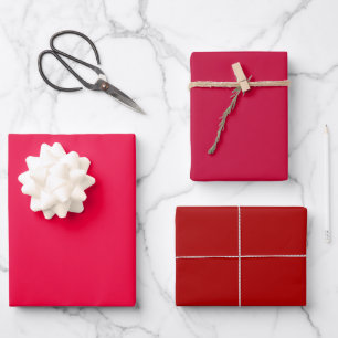 Feuille De Papier Cadeau Teintes nationales Munsell Carolina Rouge 3 Tons