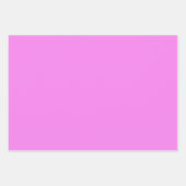 Feuille De Papier Cadeau Teintes Rose Fuchsia Clair Persan Uni 3 Tons (Devant 3)