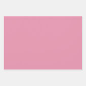 Feuille De Papier Cadeau Teintes Rose Fuchsia Clair Persan Uni 3 Tons (Devant 2)